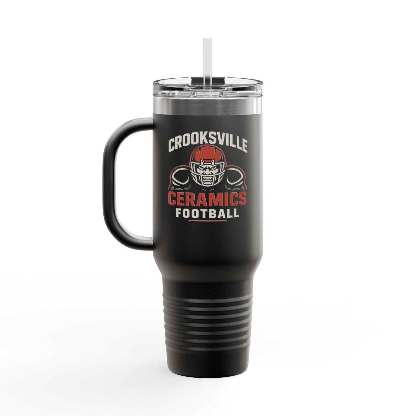 Crooksville Ceramics Football Tumbler 40oz
