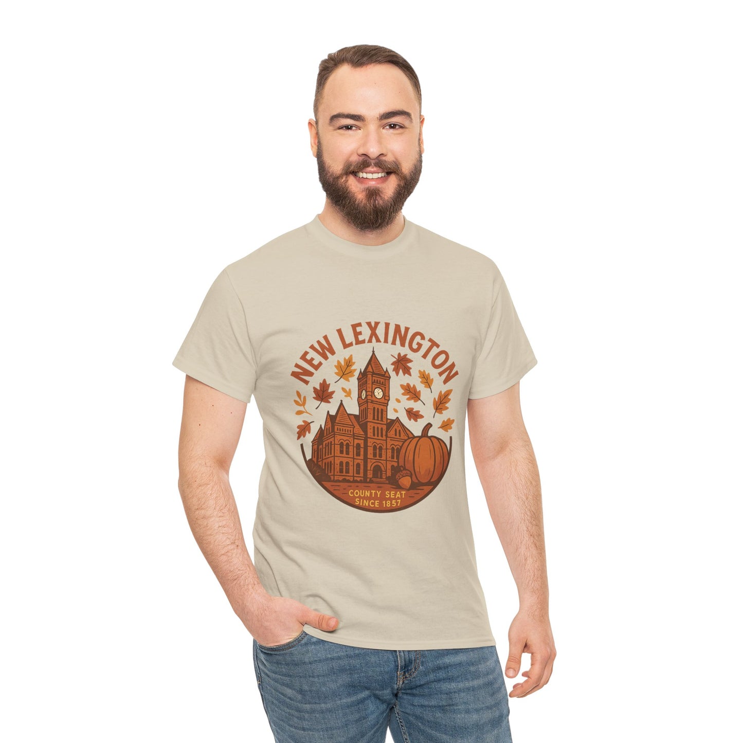 Unisex New Lexington Courthouse Historic Fall Tee-Shirt