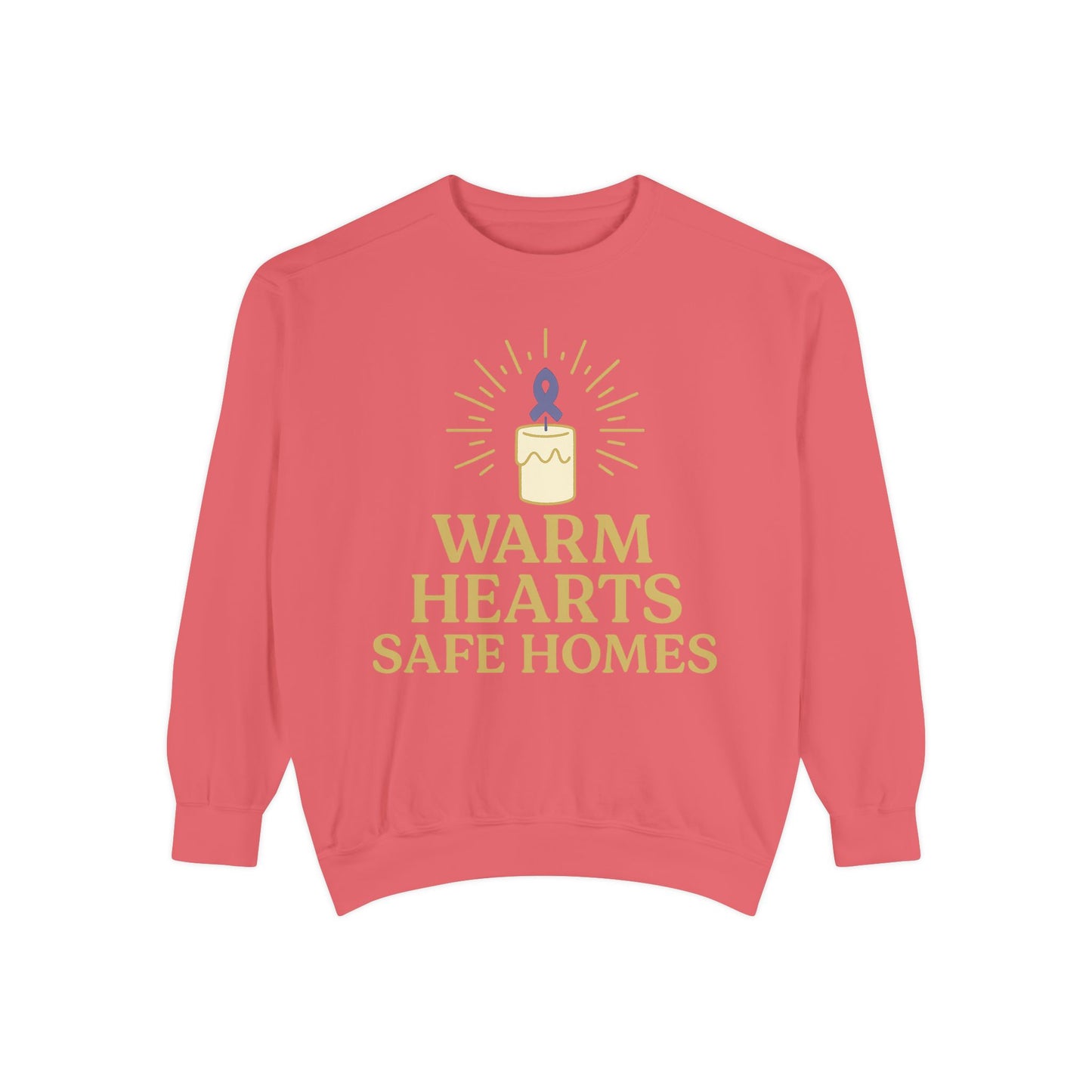 Unisex - Warm Hearts Safe Homes Crewneck