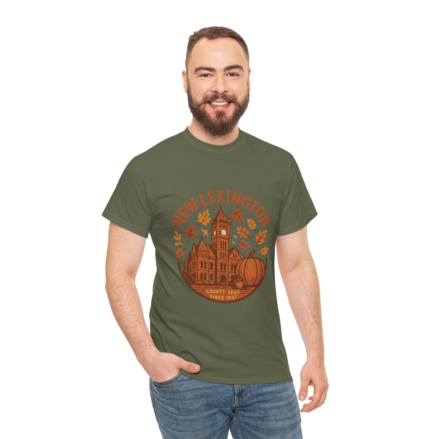 Unisex New Lexington Courthouse Historic Fall Tee-Shirt