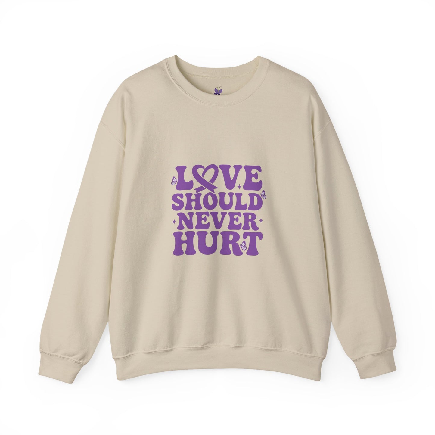 Unisex Love Should Never Hurt Crewneck Sweatshirt