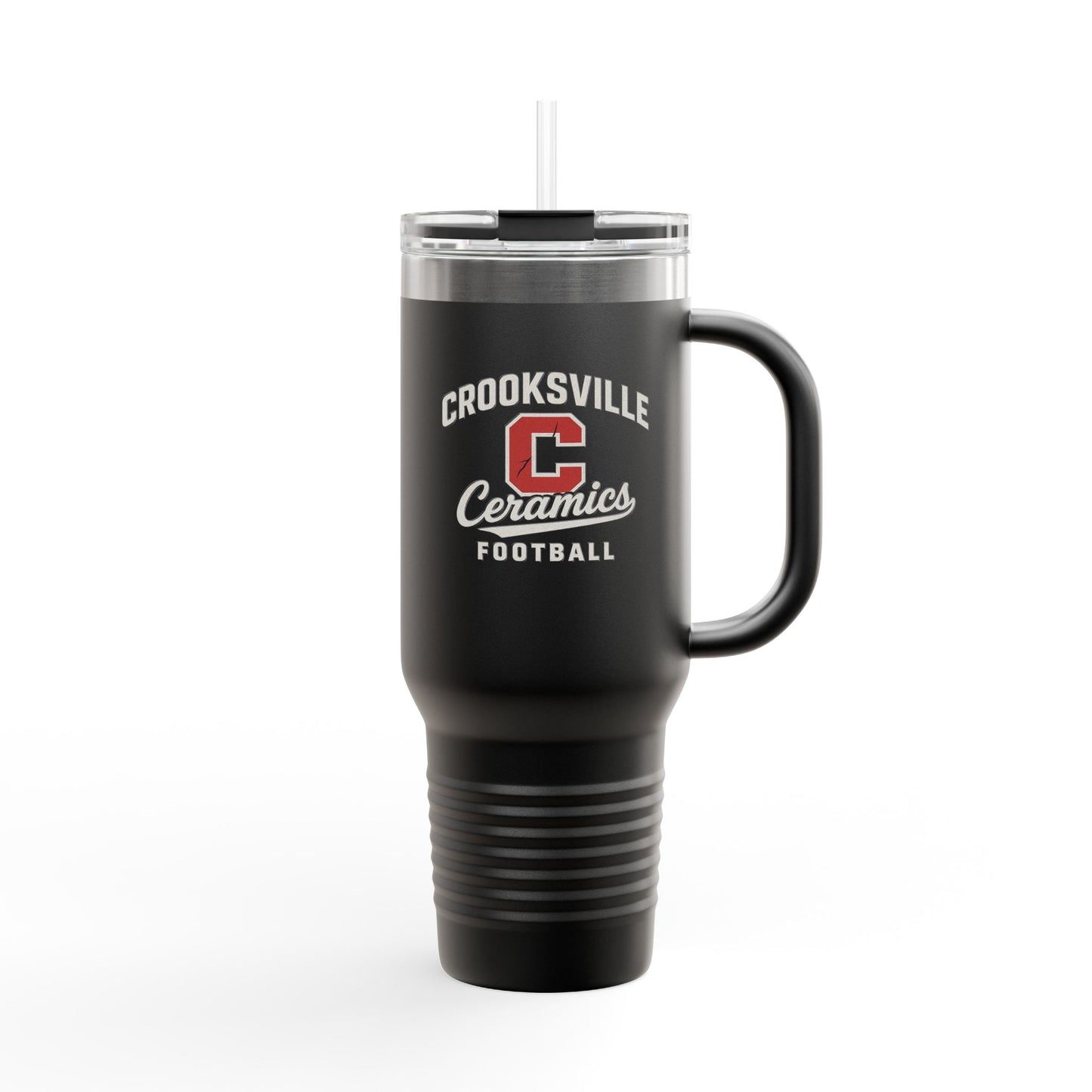 Crooksville Ceramics Football Tumbler 40oz