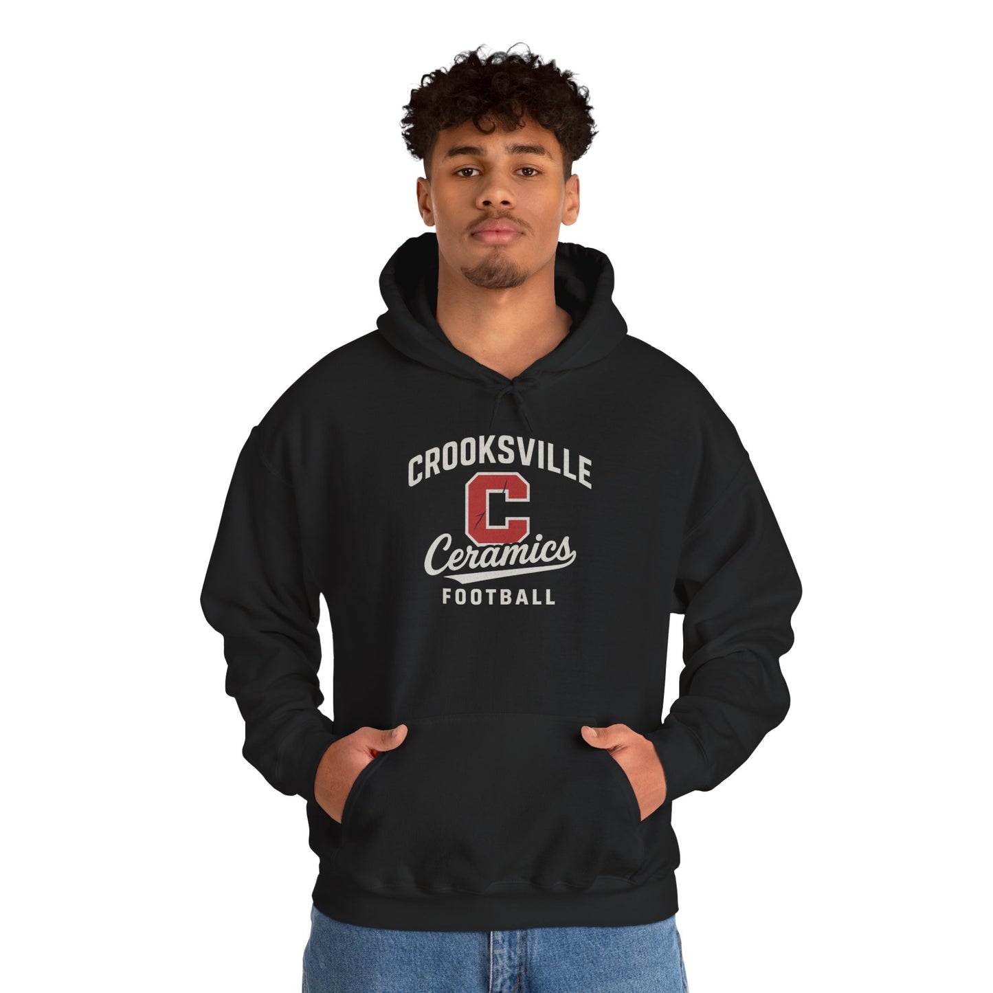 Unisex Crooksville Ceramics Football Hoodie