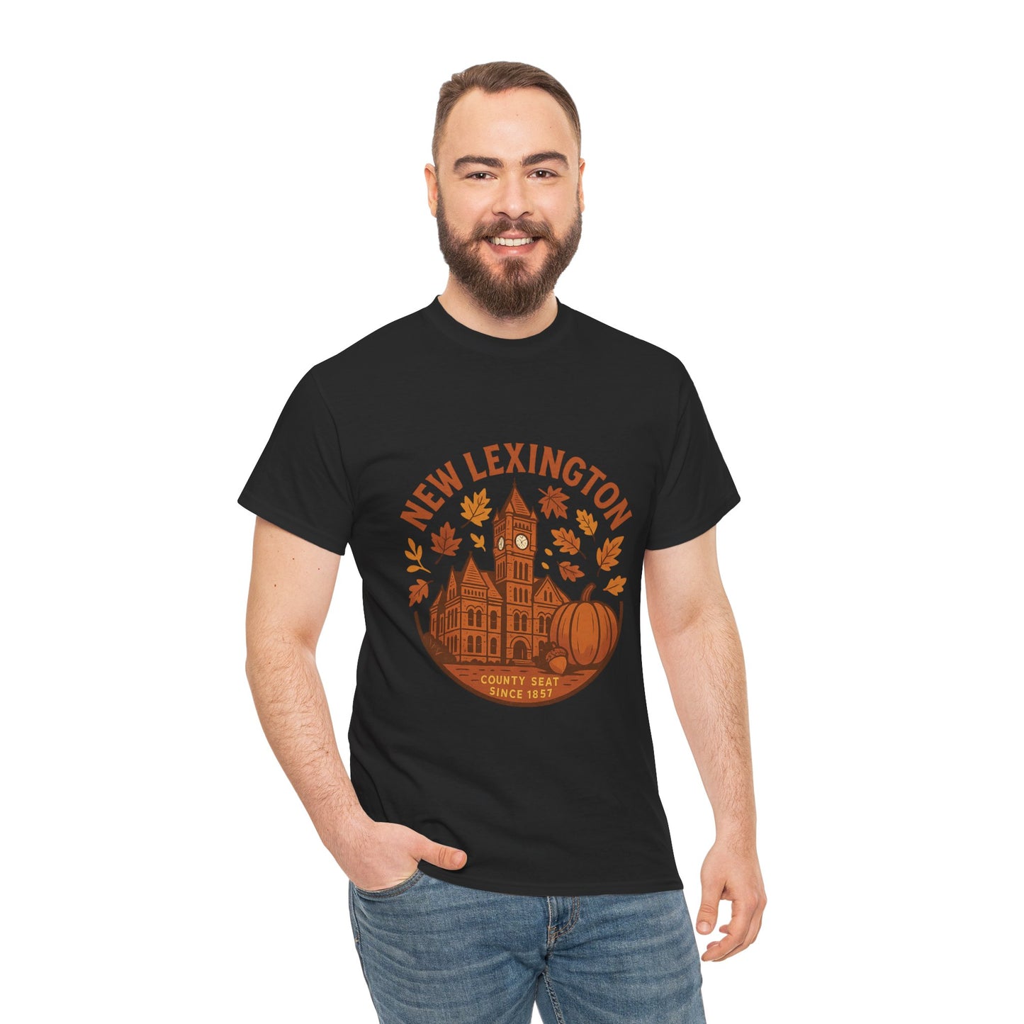 Unisex New Lexington Courthouse Historic Fall Tee-Shirt