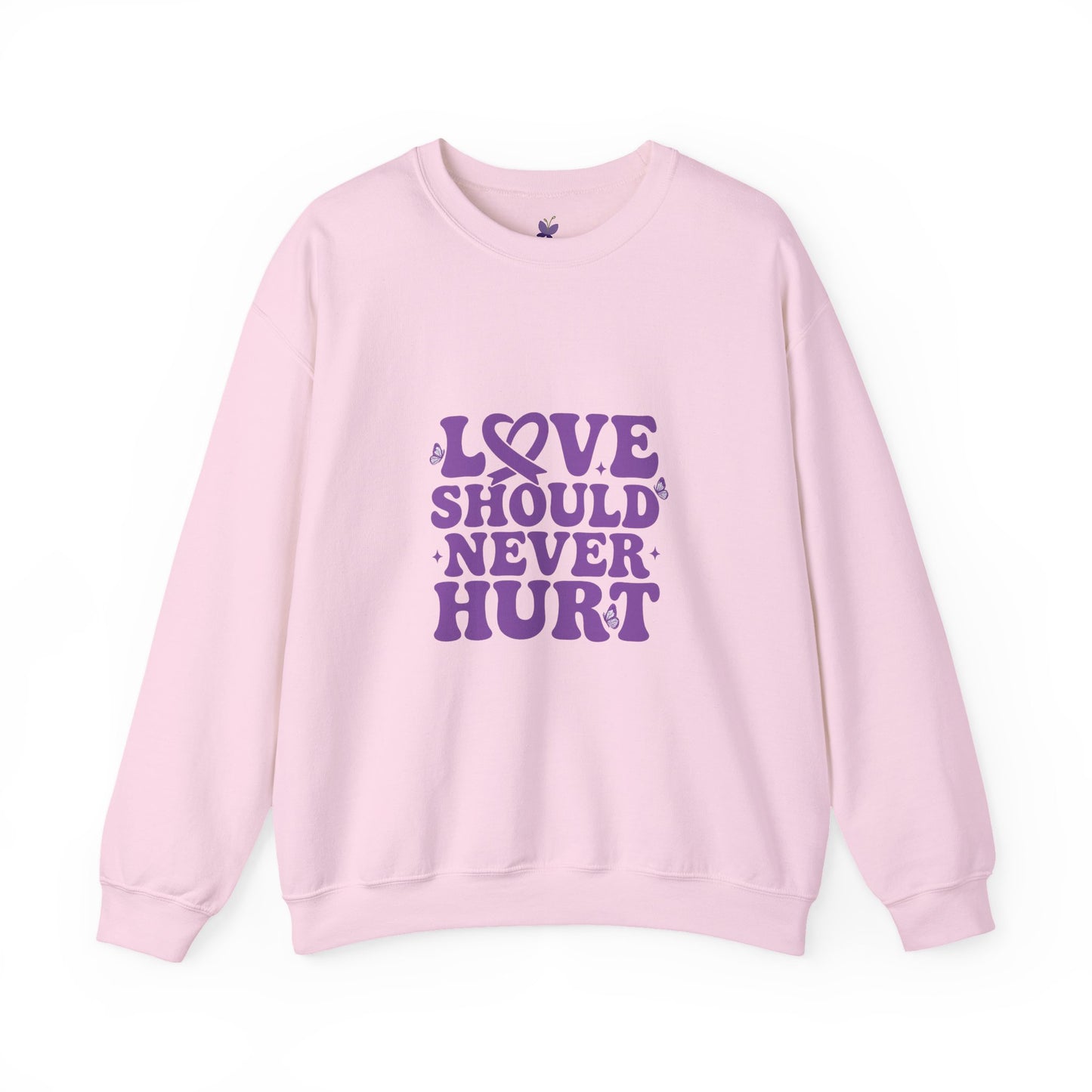 Unisex Love Should Never Hurt Crewneck Sweatshirt