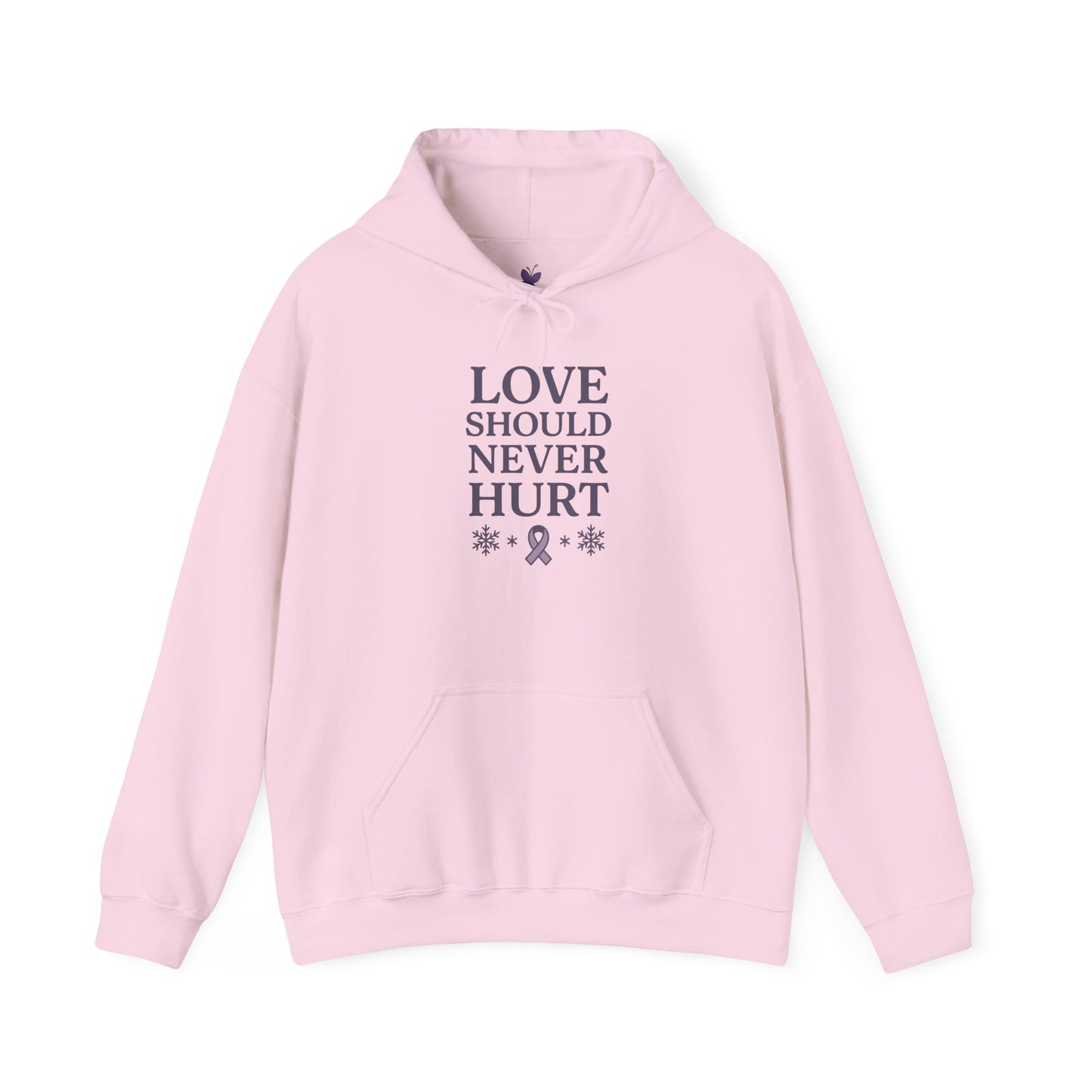 Love Should Never Hurt Domestic Violence Awareness Hoodie
