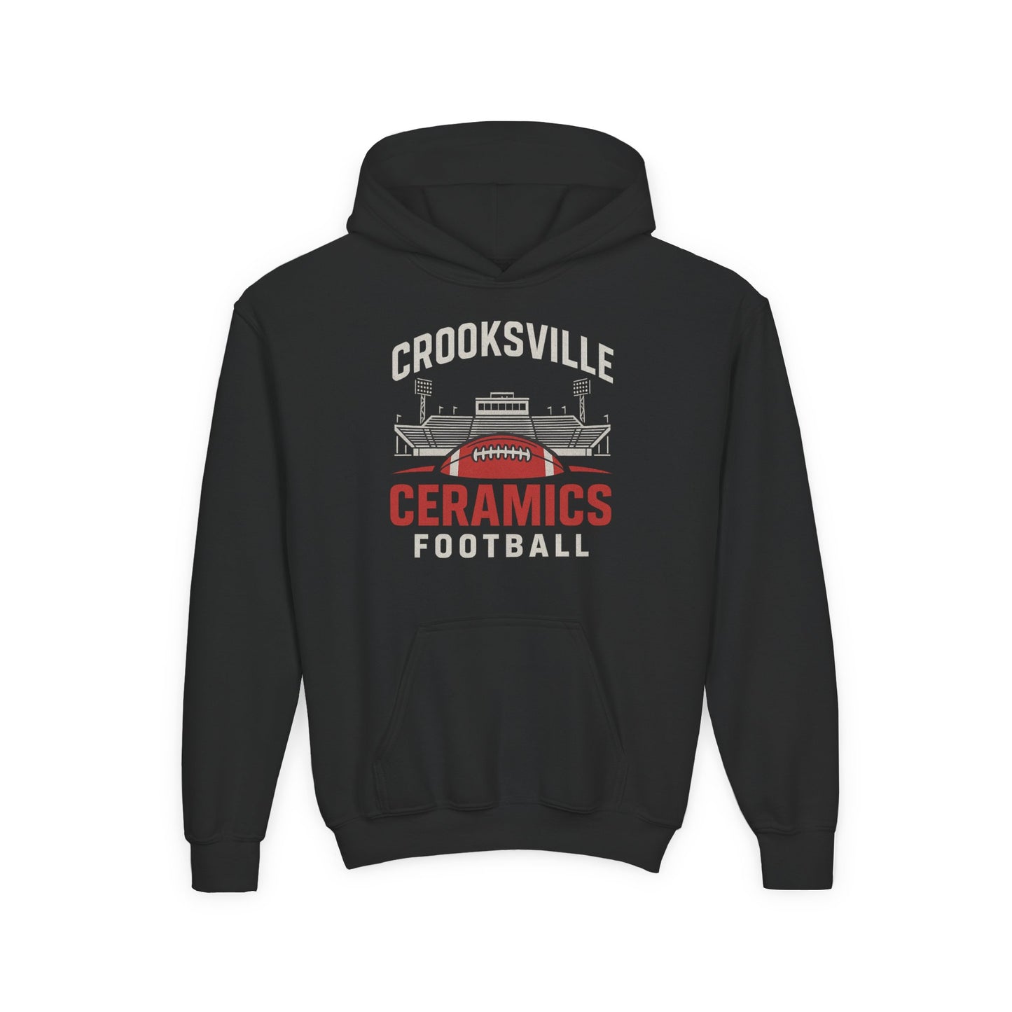 Unisex Youth Crooksville Ceramics Football Hoodie