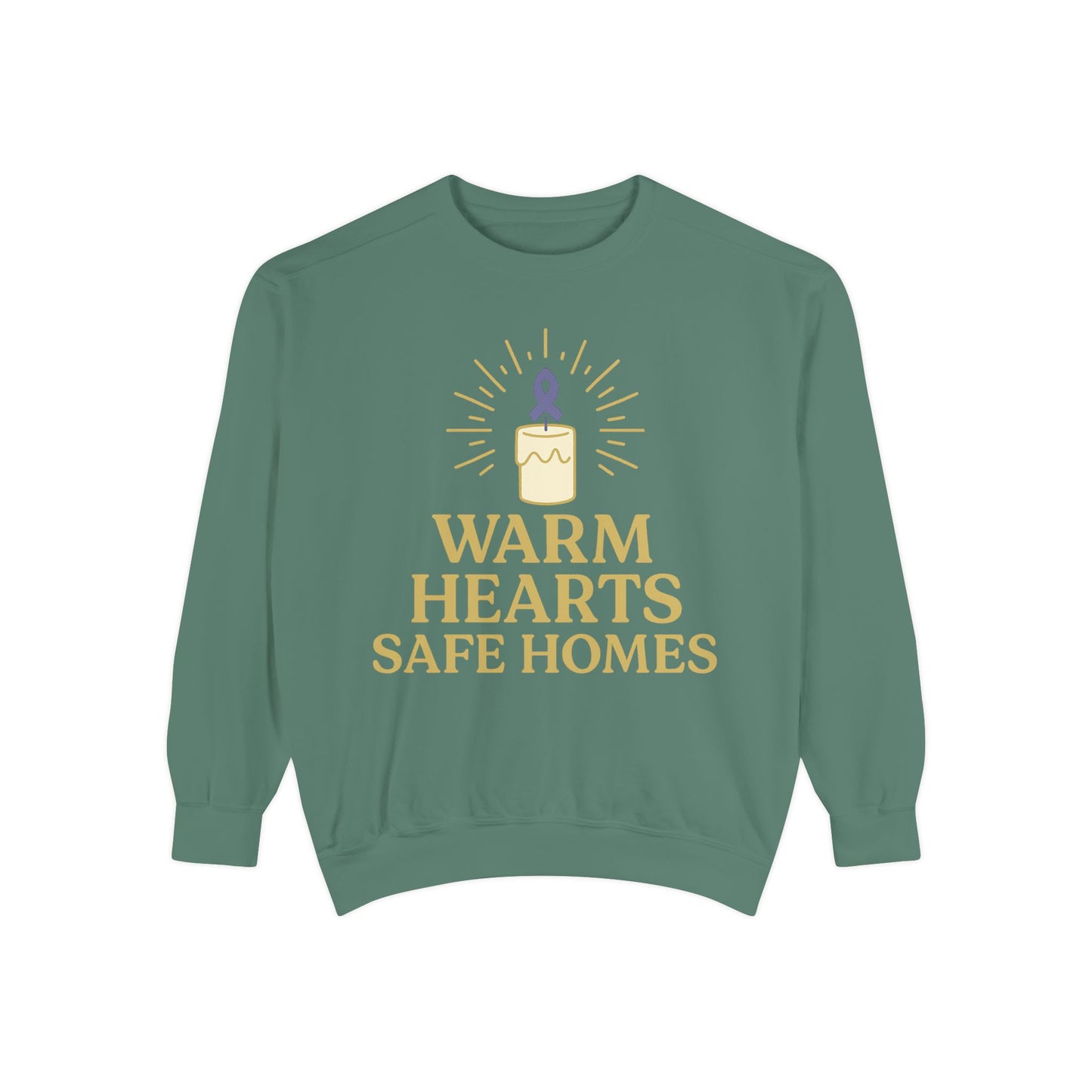 Unisex - Warm Hearts Safe Homes Crewneck