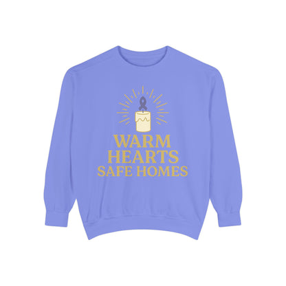 Unisex - Warm Hearts Safe Homes Crewneck
