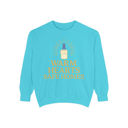Unisex - Warm Hearts Safe Homes Crewneck