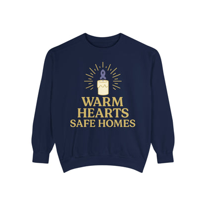 Unisex - Warm Hearts Safe Homes Crewneck