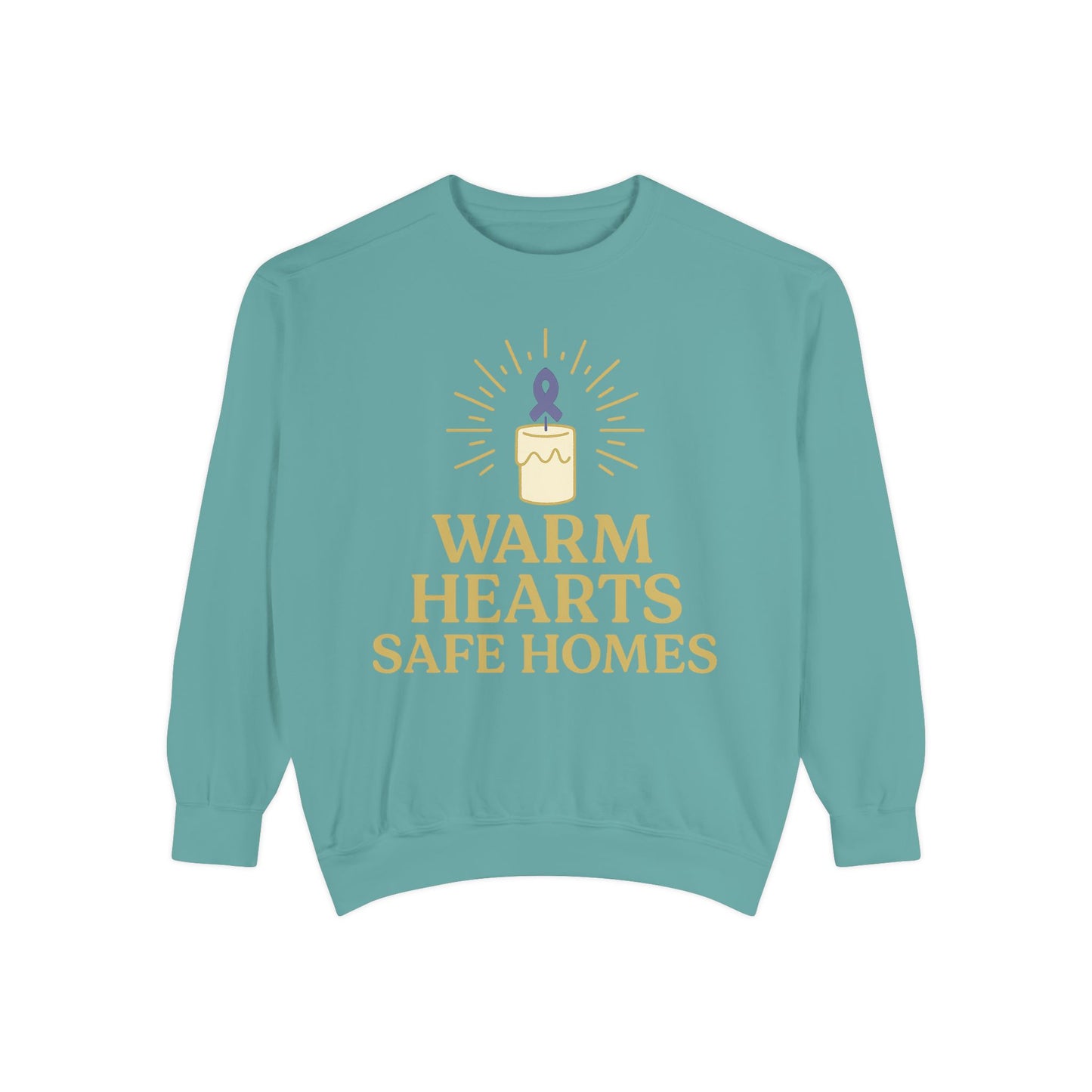 Unisex - Warm Hearts Safe Homes Crewneck