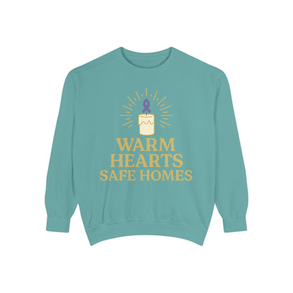 Unisex - Warm Hearts Safe Homes Crewneck