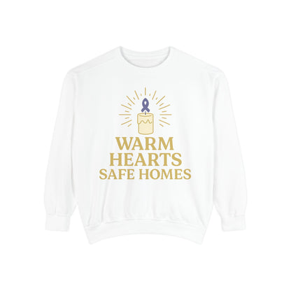Unisex - Warm Hearts Safe Homes Crewneck