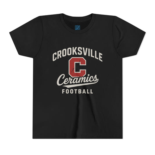Unisex Youth Crooksville Ceramics Football T-Shirt