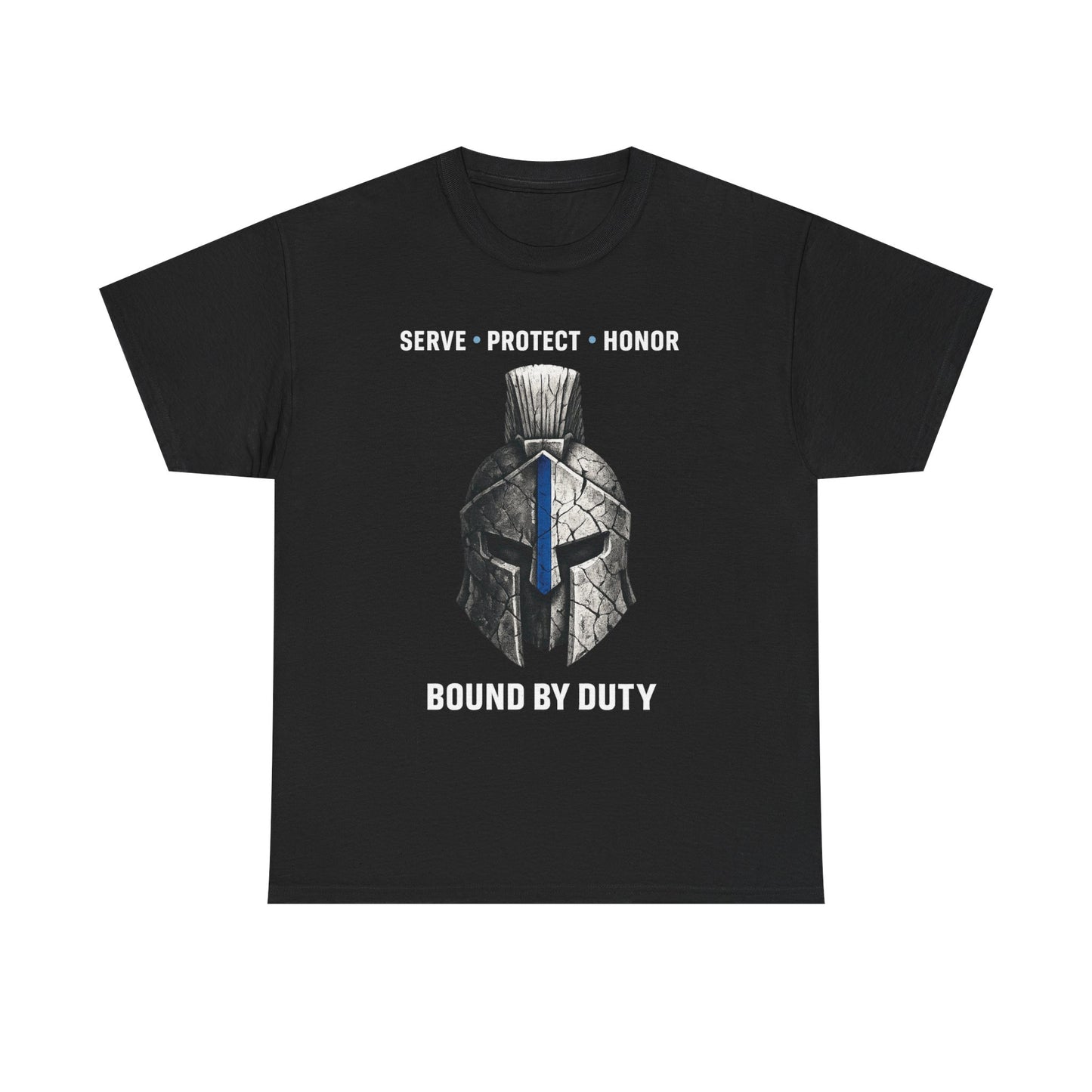 Bound By Duty Thin Blue Line Spartan Shirt