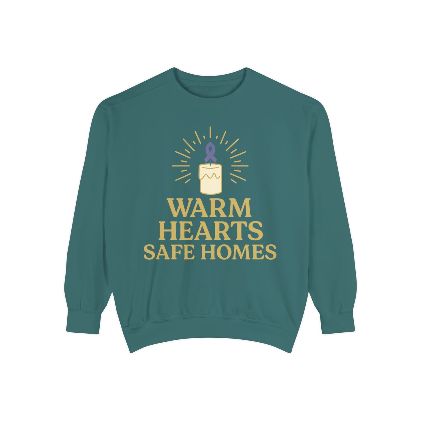 Unisex - Warm Hearts Safe Homes Crewneck