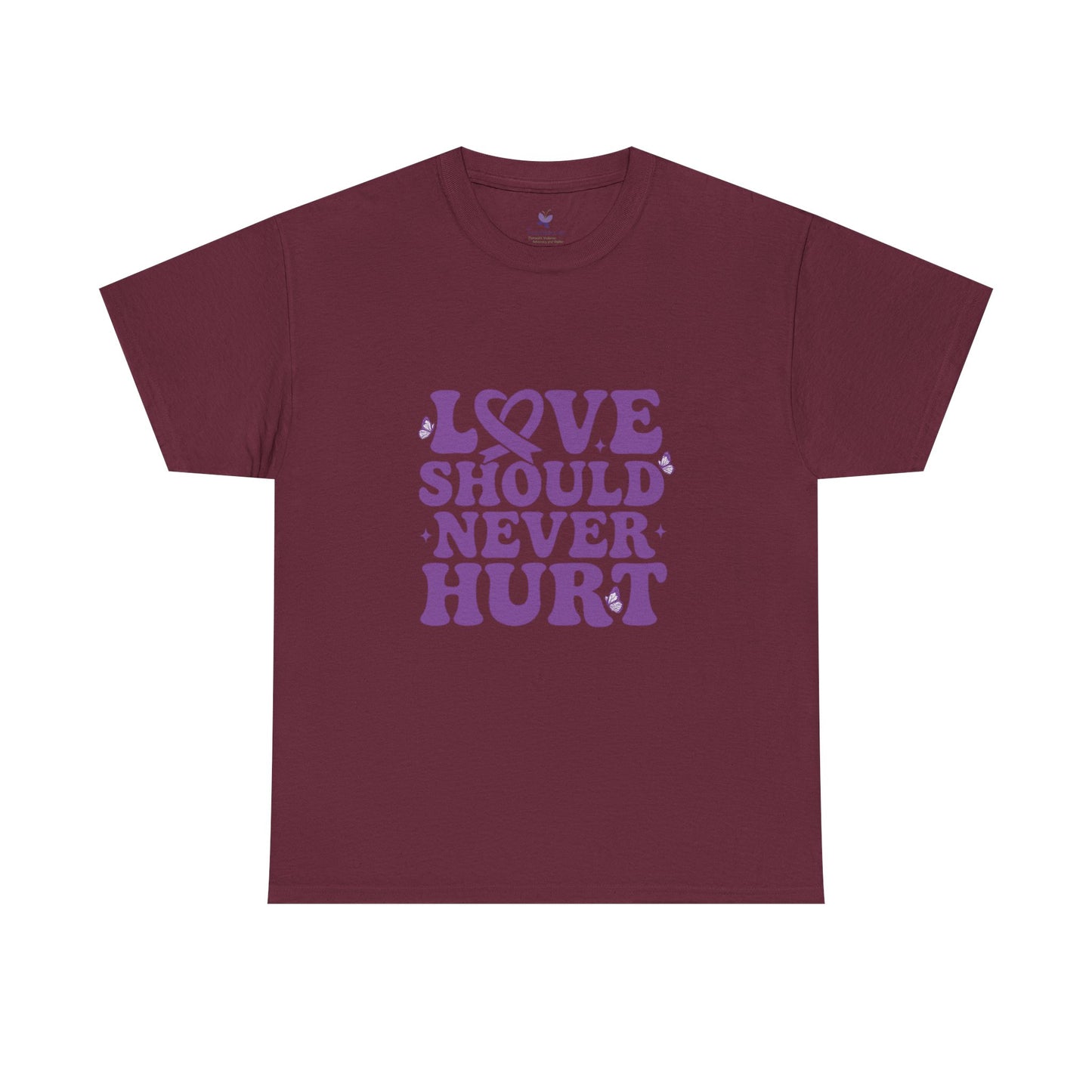 Love Should Never Hurt Survivor Support T-Shirt