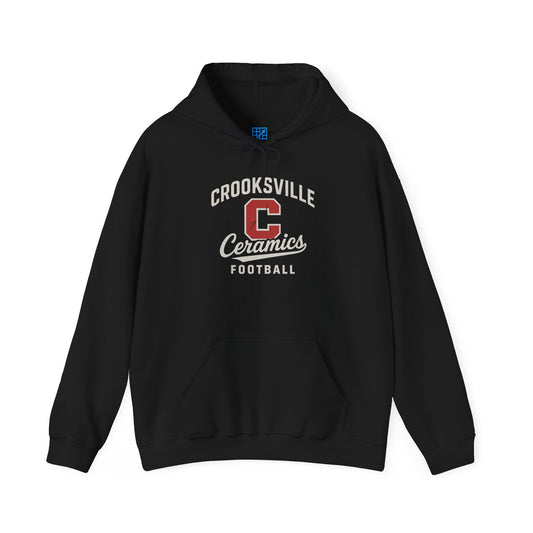 Unisex Crooksville Ceramics Football Hoodie