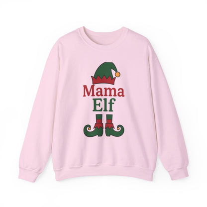 Mama Elf Christmas Crewneck Sweatshirt