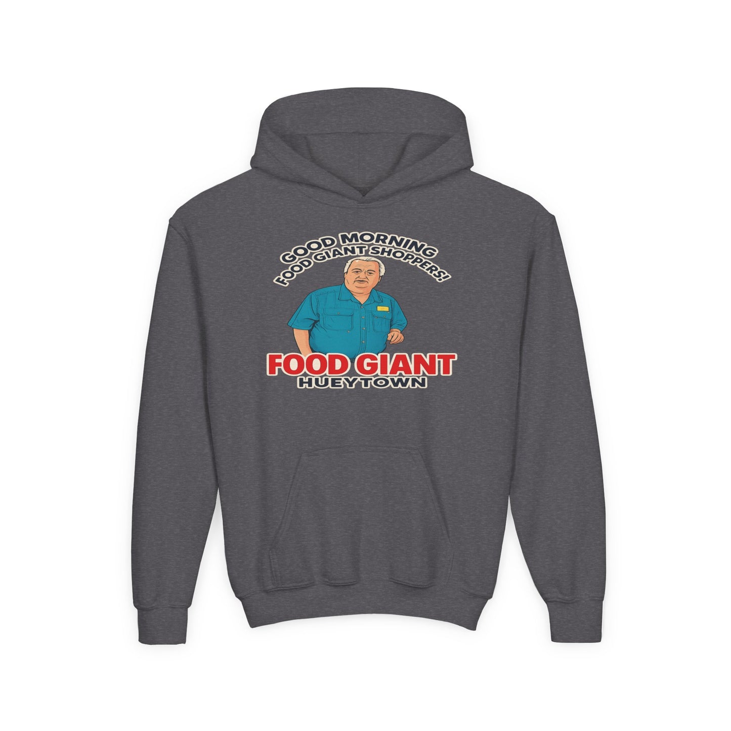 Youth “Good Morning Food Giant Shoppers” Graphic Hoodie