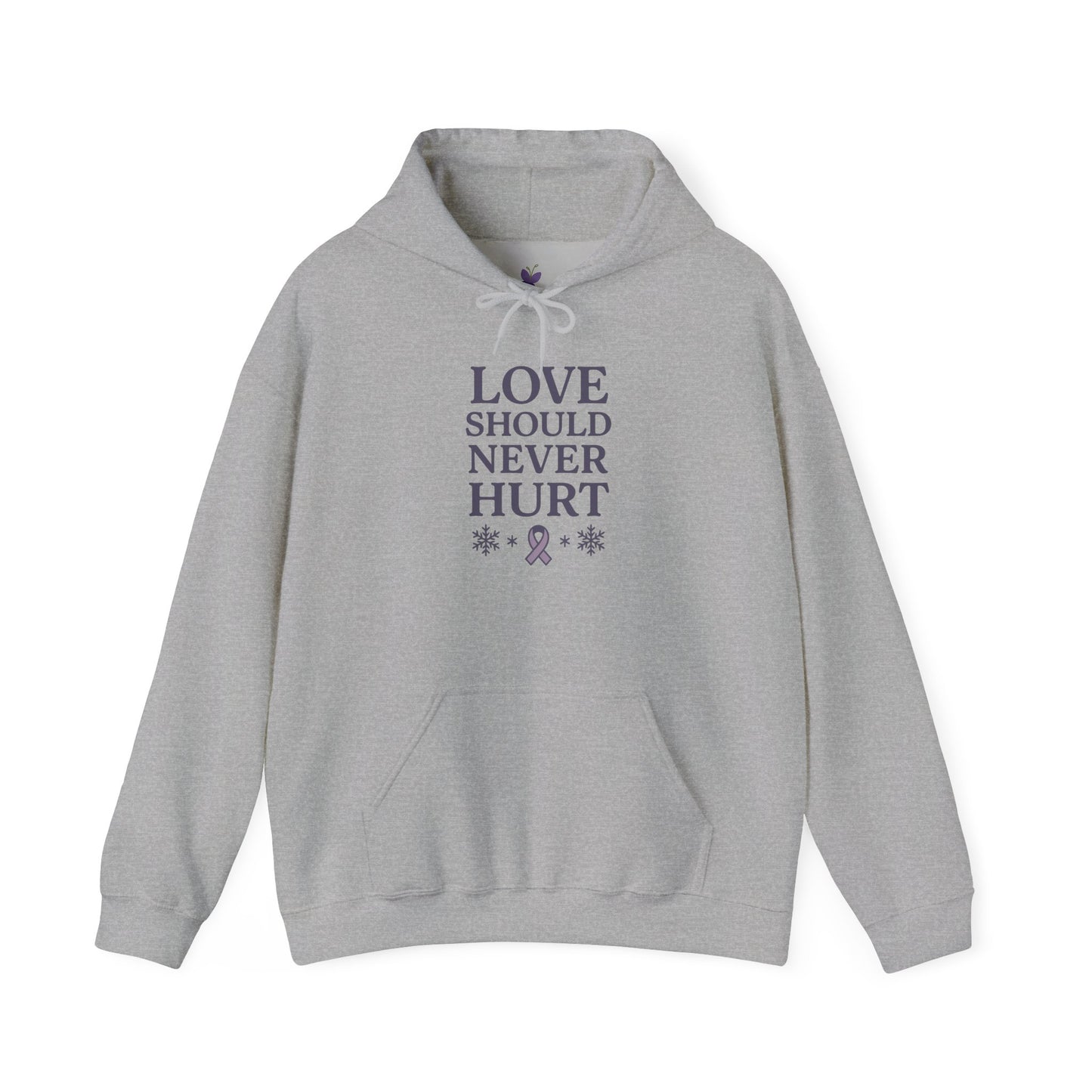 Love Should Never Hurt Domestic Violence Awareness Hoodie