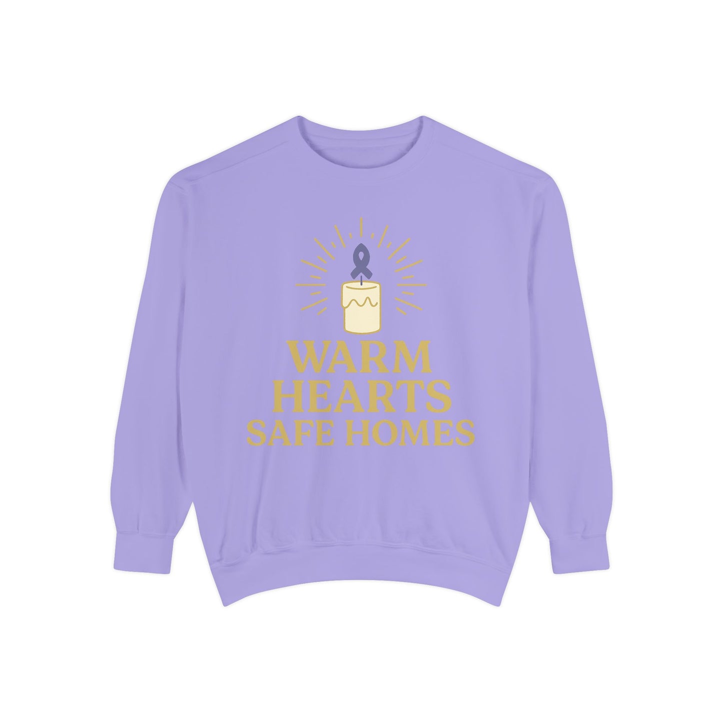 Unisex - Warm Hearts Safe Homes Crewneck