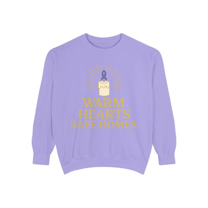 Unisex - Warm Hearts Safe Homes Crewneck
