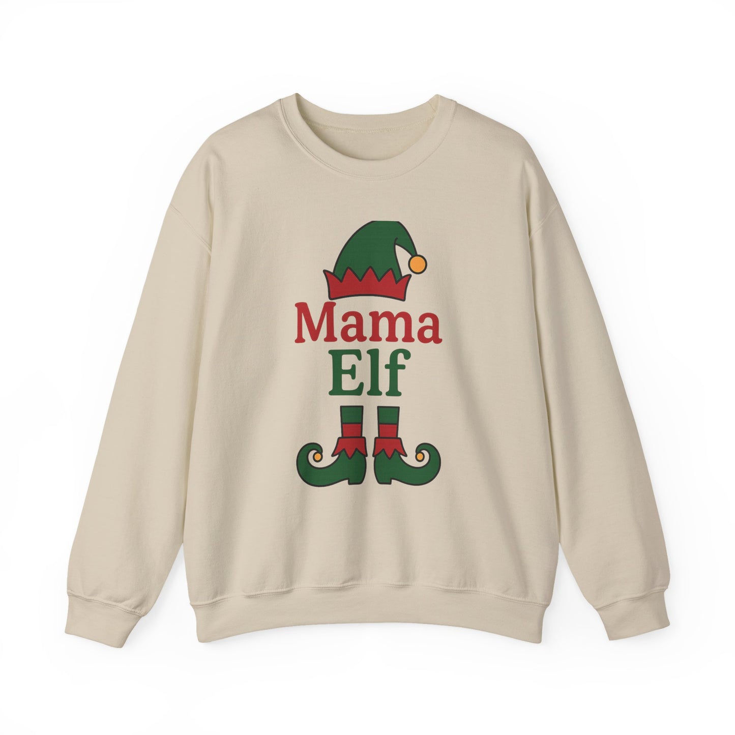 Mama Elf Christmas Crewneck Sweatshirt