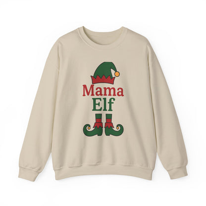 Mama Elf Christmas Crewneck Sweatshirt