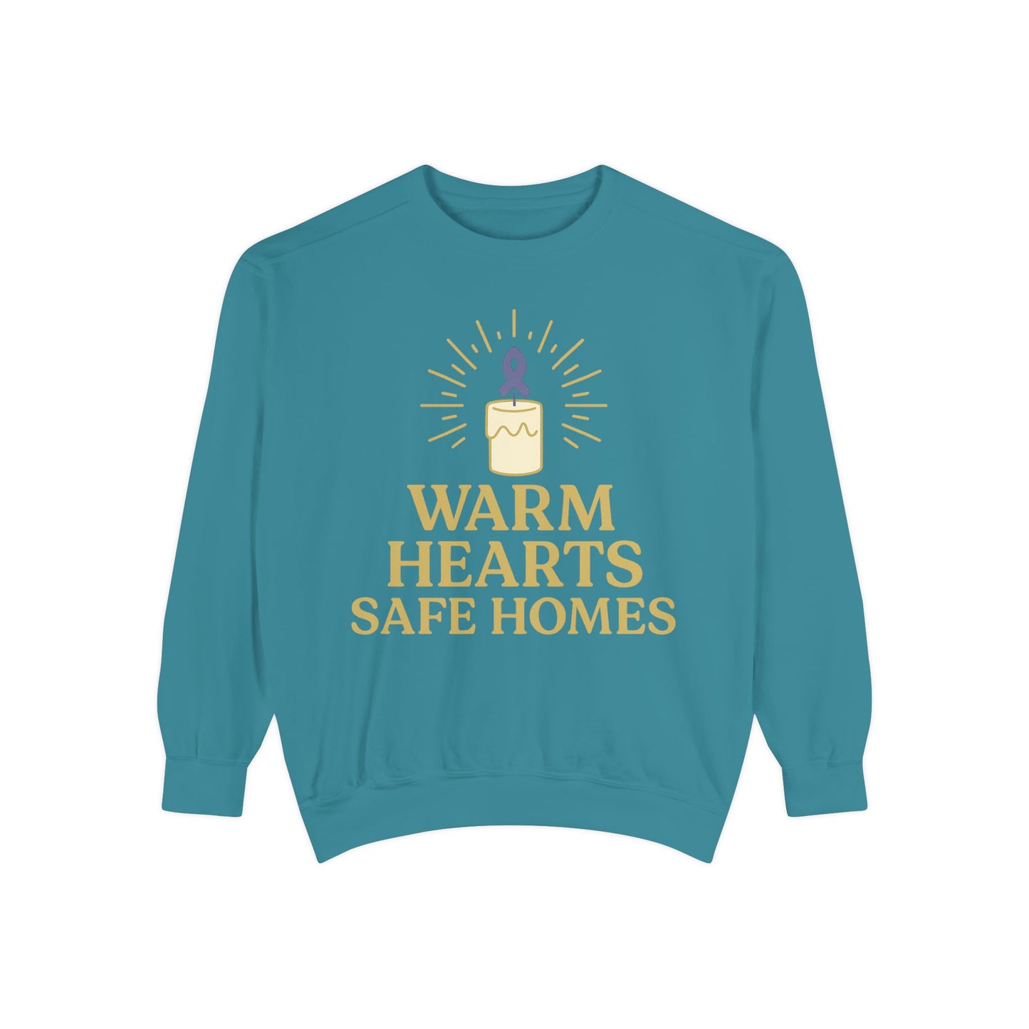 Unisex - Warm Hearts Safe Homes Crewneck