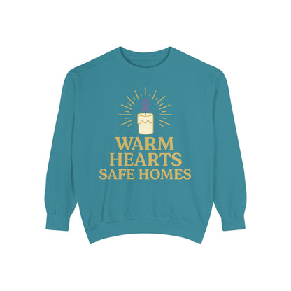 Unisex - Warm Hearts Safe Homes Crewneck