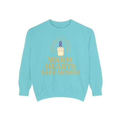 Unisex - Warm Hearts Safe Homes Crewneck