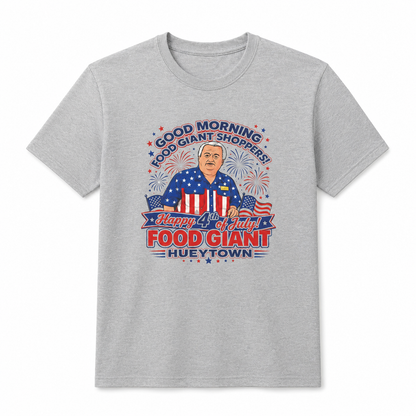 Adult Food Giant Hueytown Happy 4th of July Graphic T-Shirt