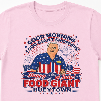 Adult Food Giant Hueytown Happy 4th of July Graphic T-Shirt