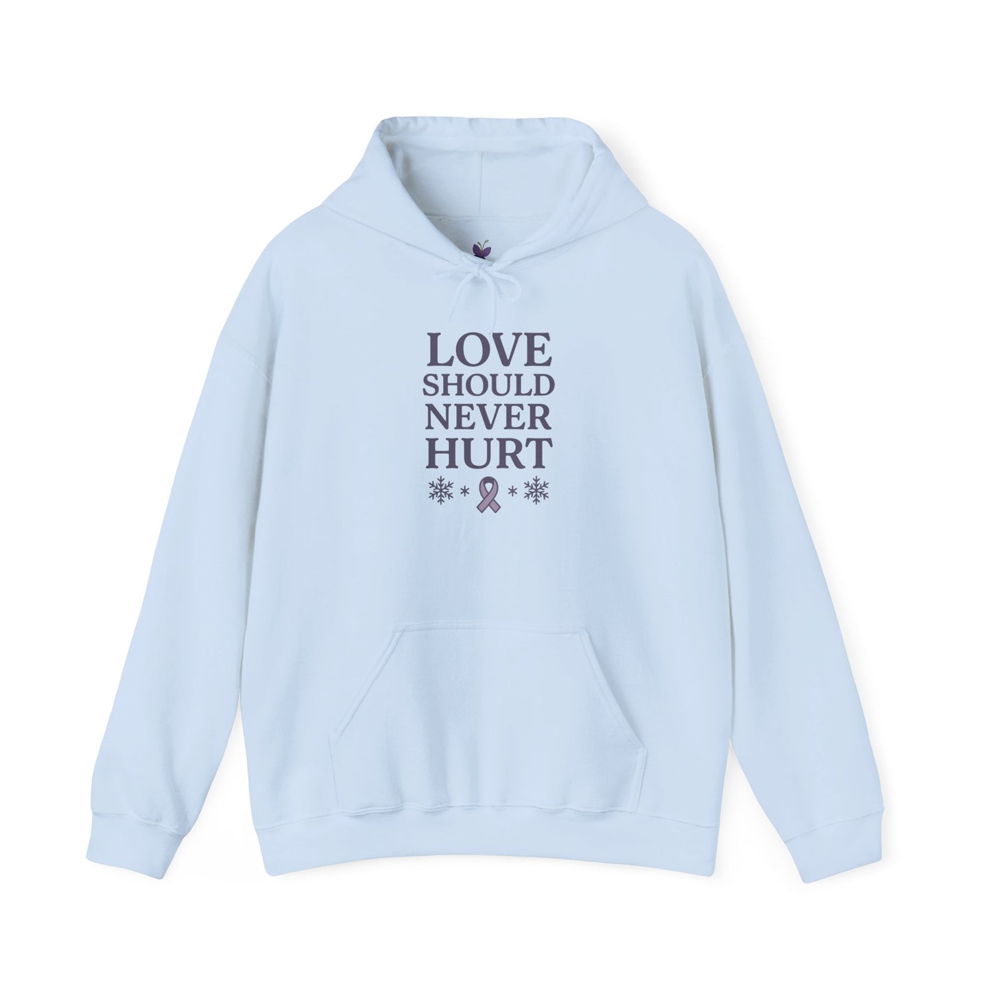 Love Should Never Hurt Domestic Violence Awareness Hoodie
