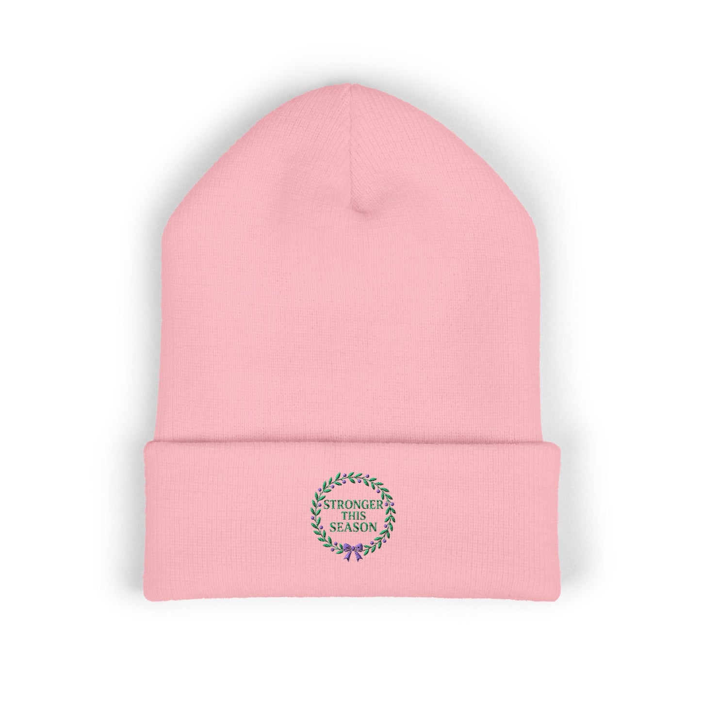 Stronger This Season Embroidered Beanie