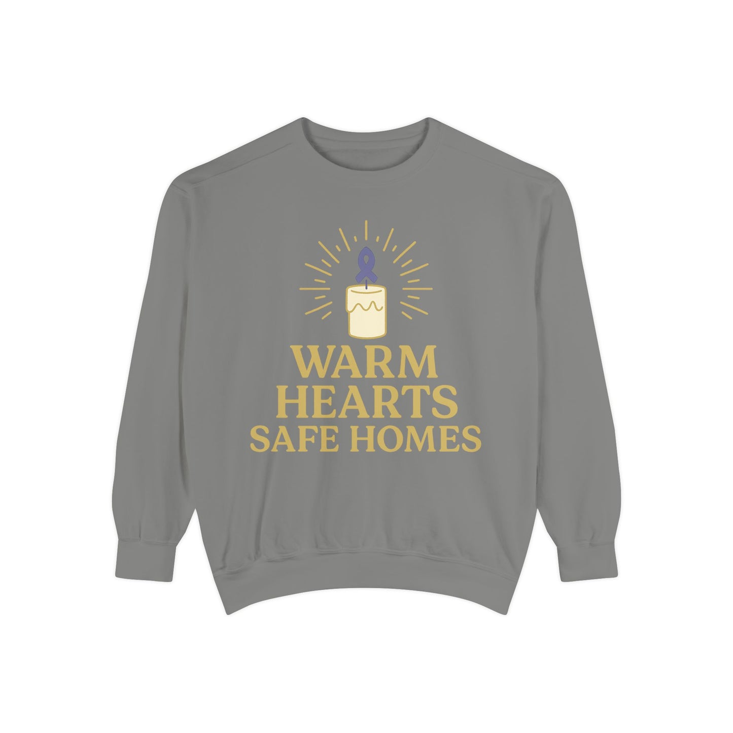 Unisex - Warm Hearts Safe Homes Crewneck