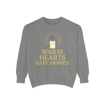 Unisex - Warm Hearts Safe Homes Crewneck