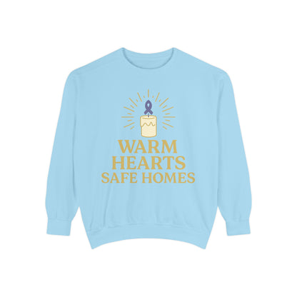 Unisex - Warm Hearts Safe Homes Crewneck