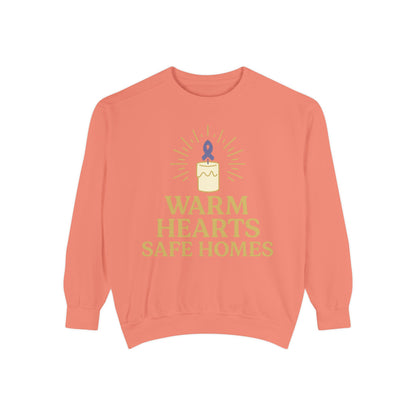 Unisex - Warm Hearts Safe Homes Crewneck