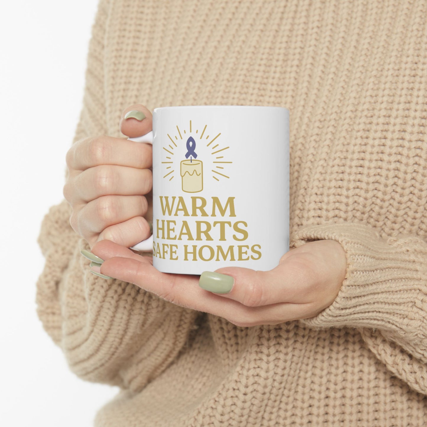 Warm Hearts Safe Homes Ceramic Mug