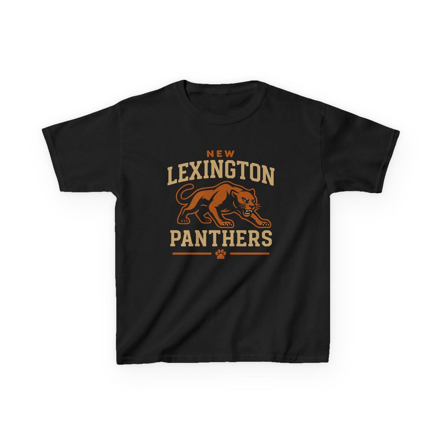 New Lexington Panthers Youth Black T-Shirt