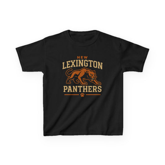New Lexington Panthers Youth Black T-Shirt