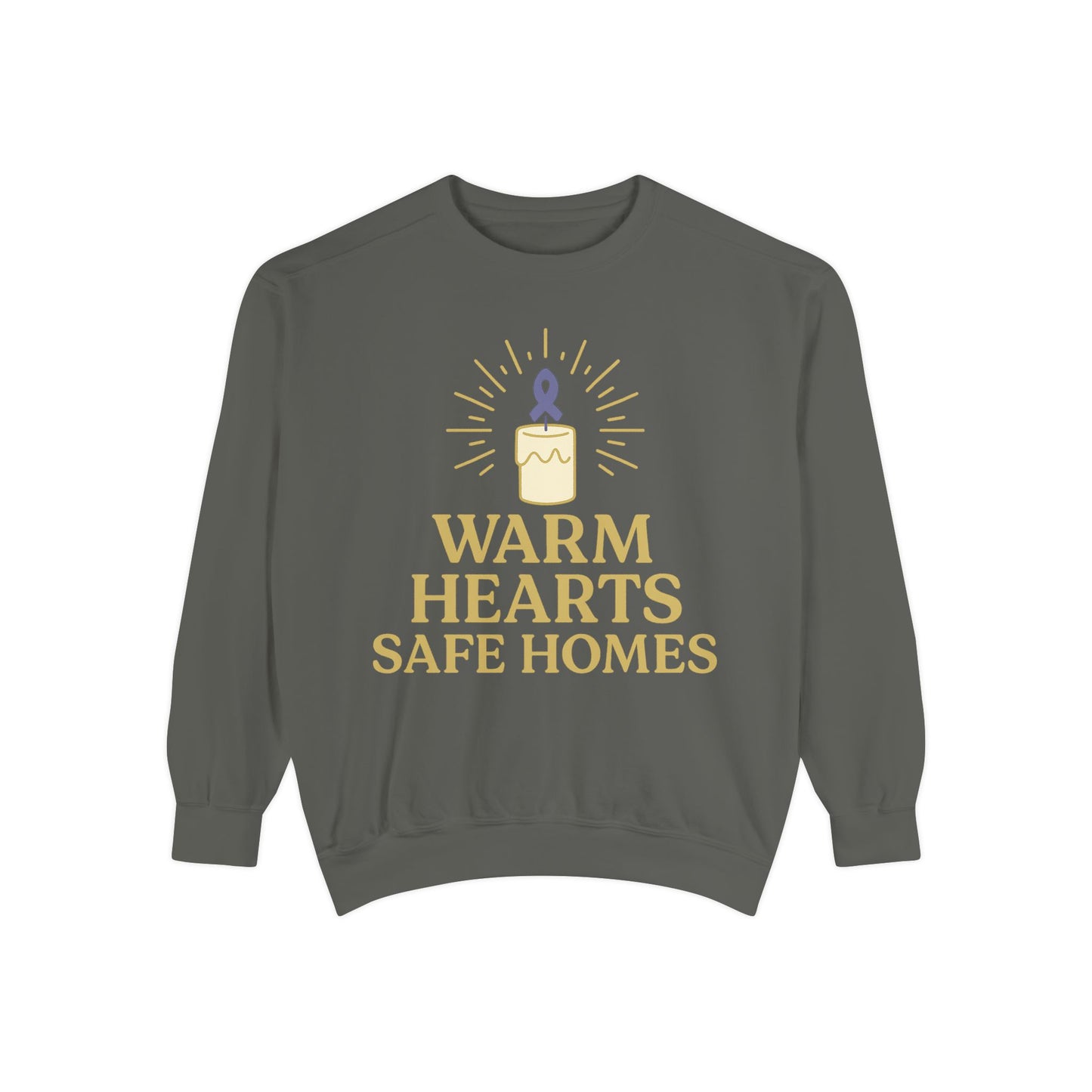 Unisex - Warm Hearts Safe Homes Crewneck