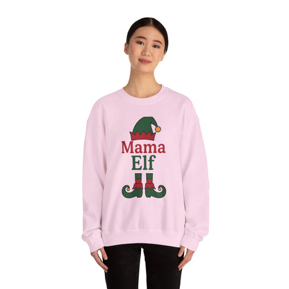 Mama Elf Christmas Crewneck Sweatshirt