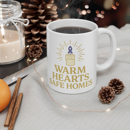 Warm Hearts Safe Homes Ceramic Mug