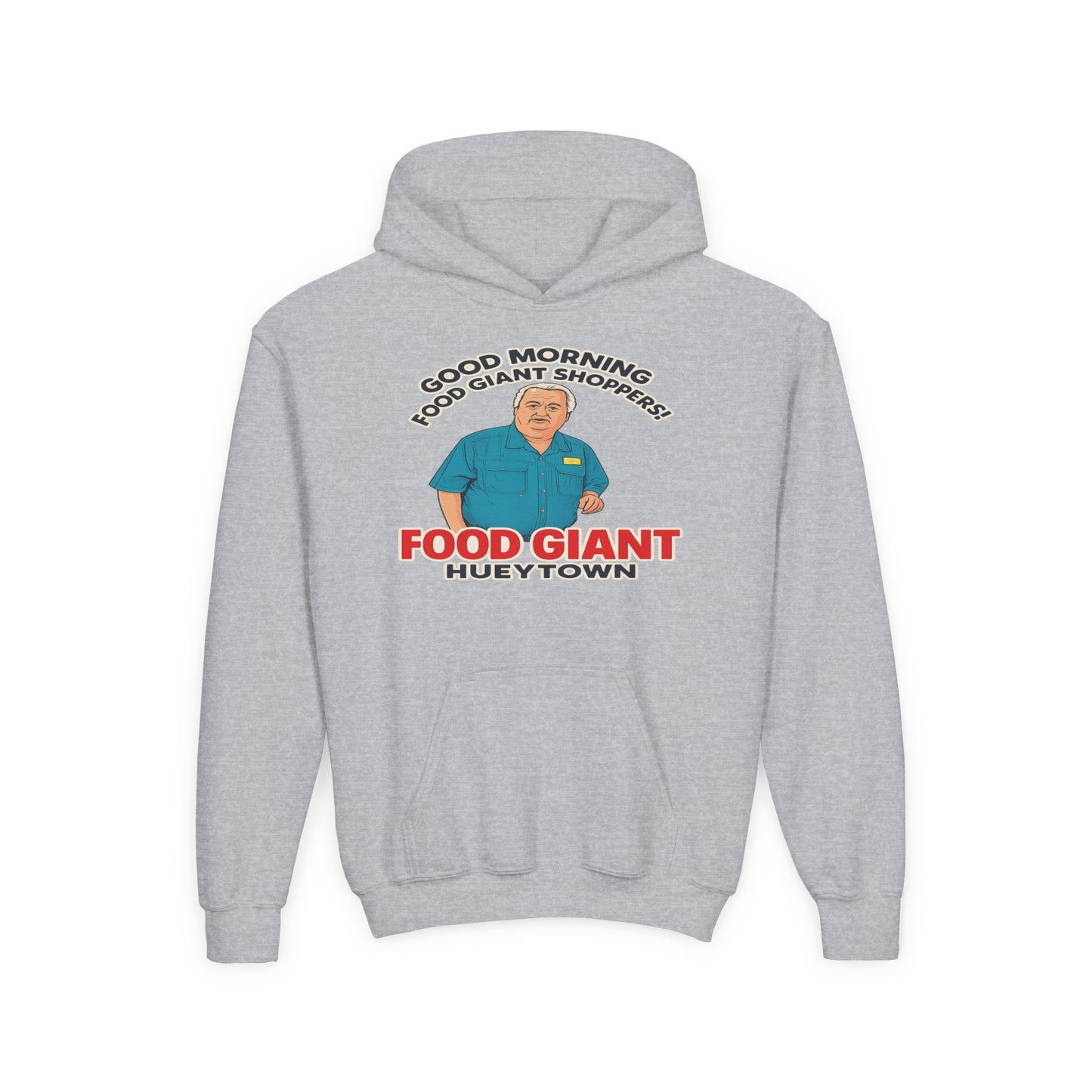 Youth “Good Morning Food Giant Shoppers” Graphic Hoodie