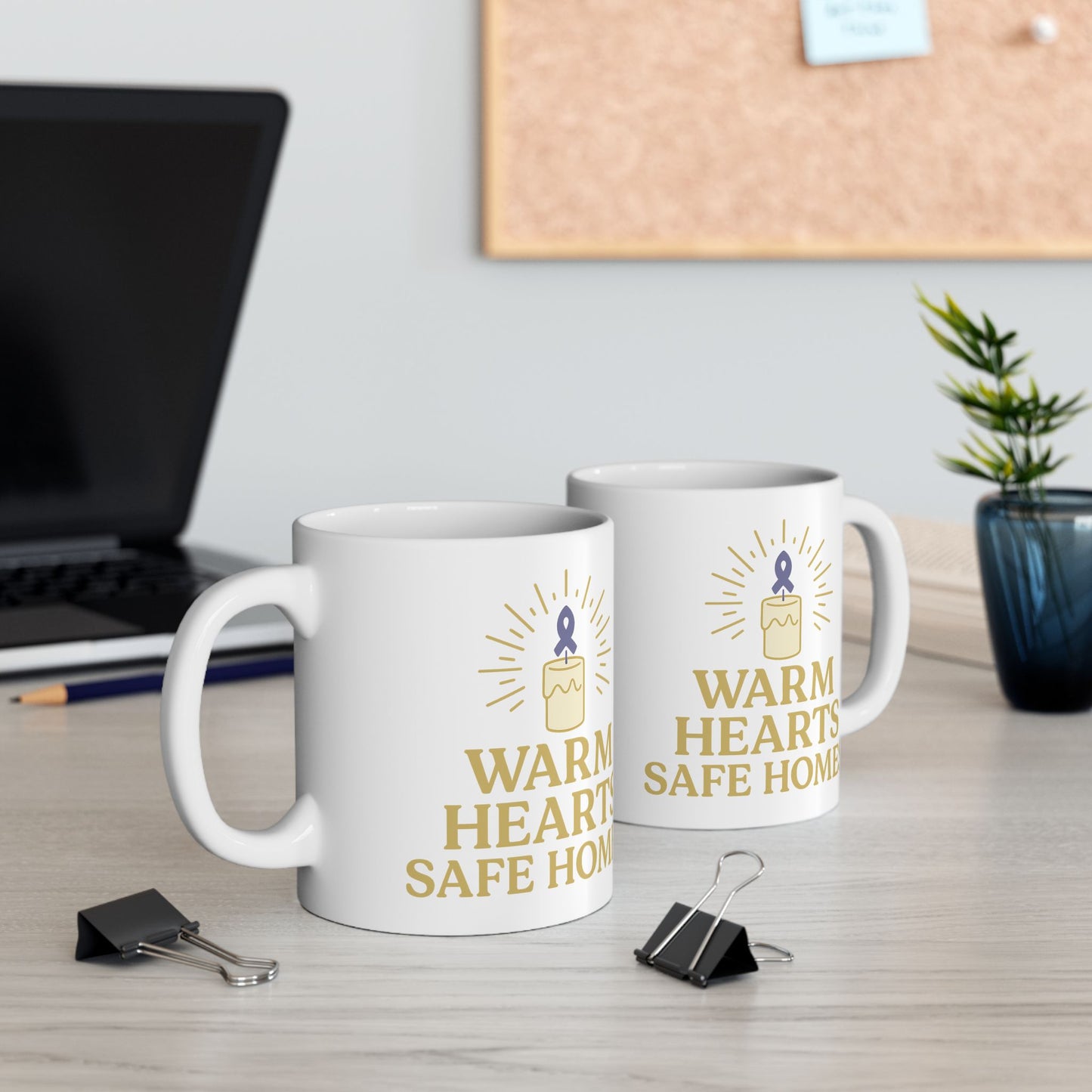 Warm Hearts Safe Homes Ceramic Mug