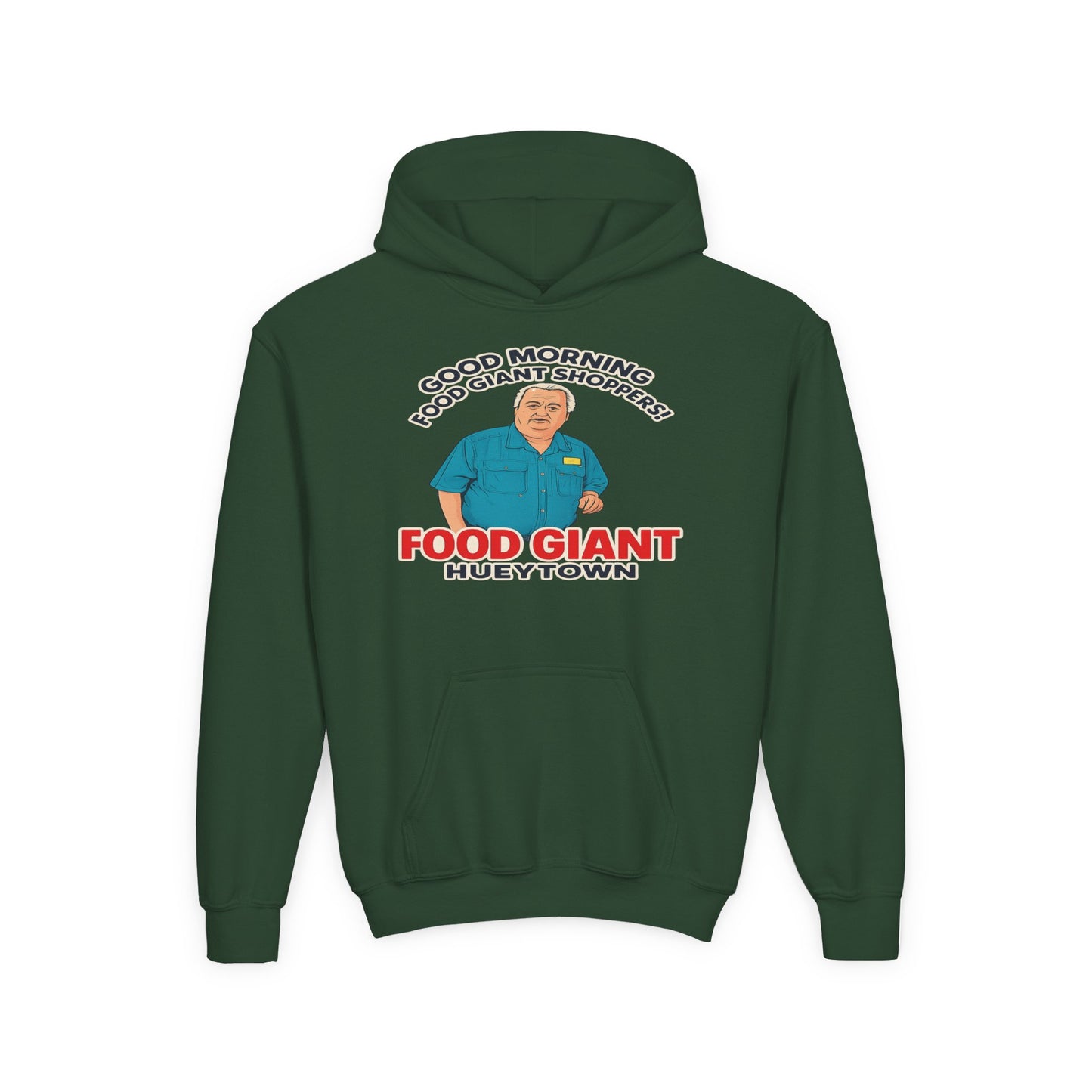 Youth “Good Morning Food Giant Shoppers” Graphic Hoodie